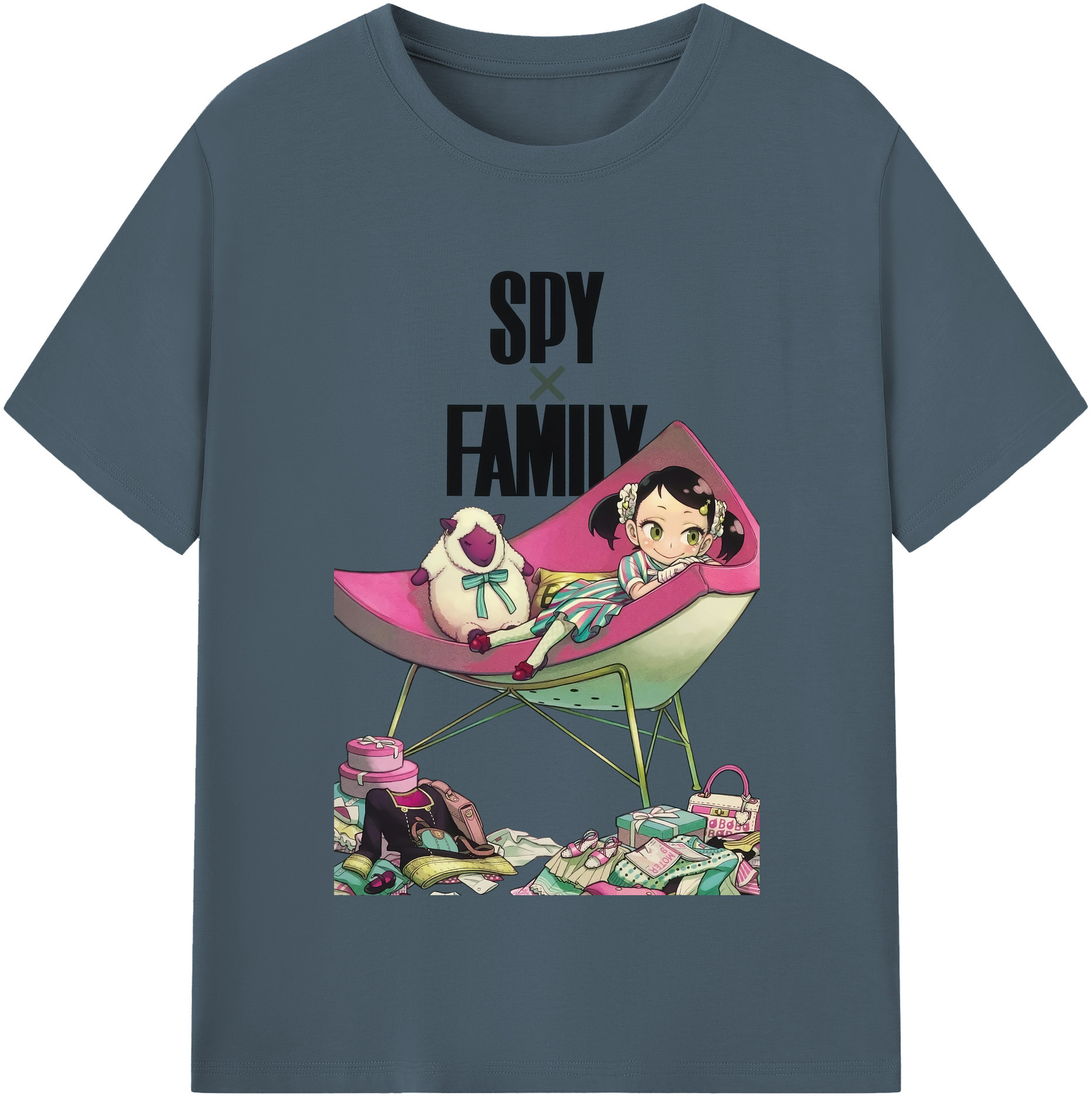 （画像用） SPY×FAMILY间谍家家酒 綿100％半袖Tシャツ（フロントプリント）